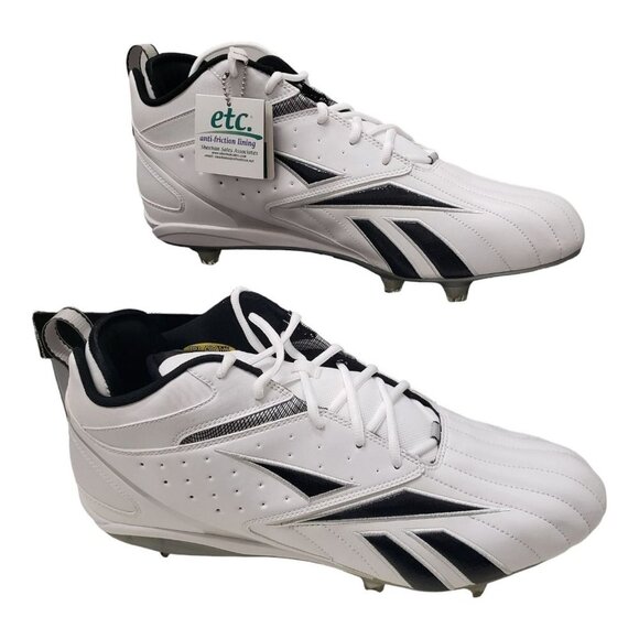 Mens Reebok Pro Full Blitz KFS II H D NFL Equip White Football Cleats Shoes 15‎ - Picture 1 of 10